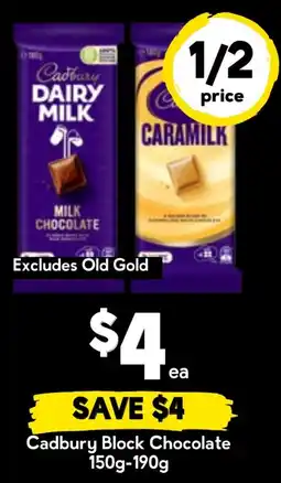 Drakes Cadbury Block Chocolate offer