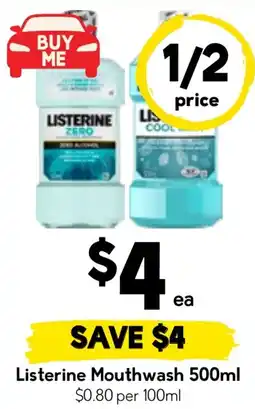 Drakes Listerine Mouthwash offer