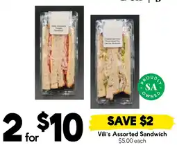 Drakes Vili's Assorted Sandwich offer