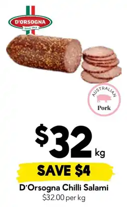 Drakes D'Orsogna Chilli Salami offer