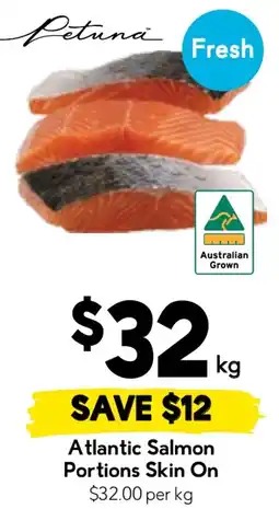 Drakes Atlantic Salmon Portions Skin On offer