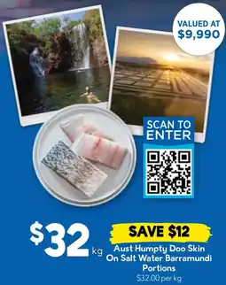 Drakes Aust Humpty Doo Skin On Salt Water Barramundi Portions offer