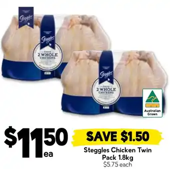 Drakes Steggles Chicken Twin offer