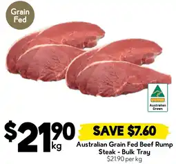 Drakes Australian Grain Fed Beef Rump Steak Bulk Tray offer