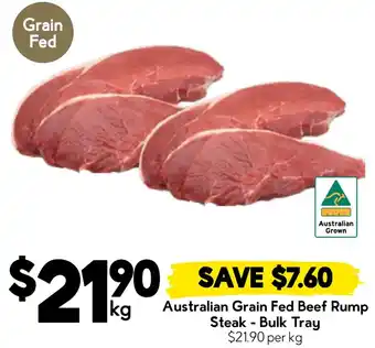 Drakes Australian Grain Fed Beef Rump Steak Bulk Tray offer