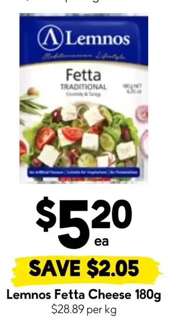 Drakes Lemnos Fetta Cheese offer