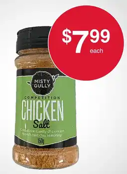 Australian Butchers Store Misty gully competition chicken salt offer