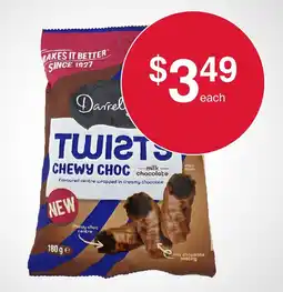 Australian Butchers Store Darrel Lea Twists Chewy Choc offer