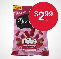 Australian Butchers Store Darrel Lea Strawberry Nibs offer
