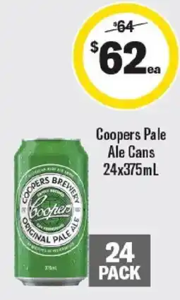 Liquorland Coopers Pale Ale Cans offer