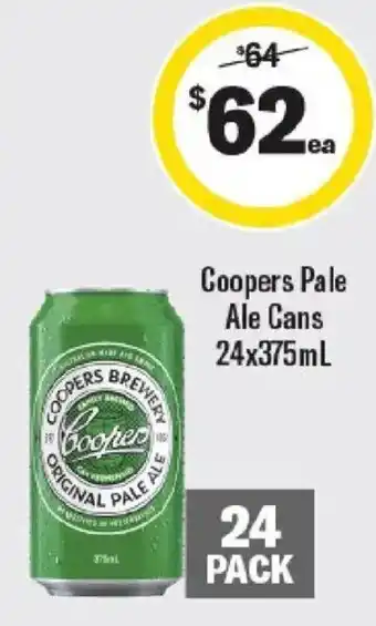 Coopers Pale Ale Cans