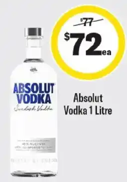 Liquorland Absolut Vodka offer