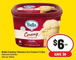 IGA Bulla Creamy Classics Ice Cream offer