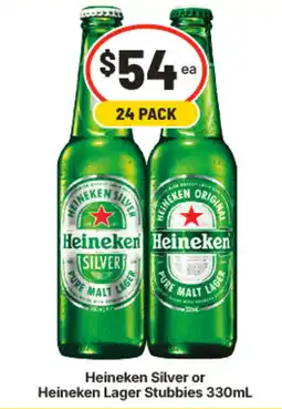 IGA Heineken Lager Stubbies offer