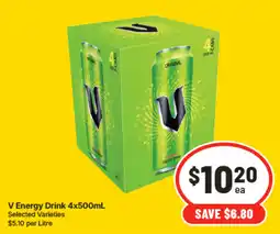 IGA V Energy Drink offer