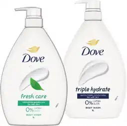 IGA Dove Body Wash Selected Varieties offer