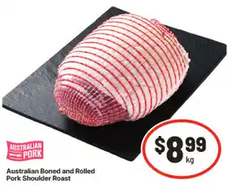 IGA Australian Boned and Rolled Pork Shoulder Roast offer