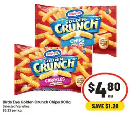 IGA Birds Eye Golden Crunch Chips offer