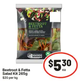 IGA Beetroot & Fetta Salad Kit offer