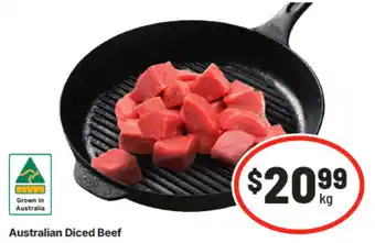 IGA Australian Diced Beef offer