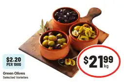 IGA Green Olives offer