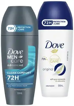 IGA Dove Advanced Care Deodorant Roll On Selected Varieties offer