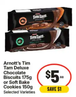IGA Arnott's Tim Tam Deluxe Chocolate Biscuits or Soft Bake Cookies offer