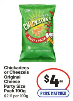 IGA Chickadees or Cheezels Original Cheese Party offer