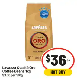 IGA Lavazza Qualità Oro Coffee Beans offer