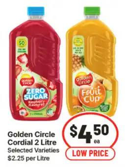 IGA Golden Circle Cordial offer