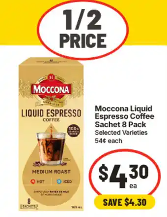 IGA Moccona Liquid Espresso Coffee offer