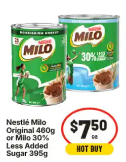 IGA Nestlé Milo Original or Milo 30% Less Added Sugar offer