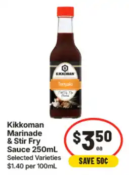 IGA Kikkoman Marinade & Stir Fry Sauce offer