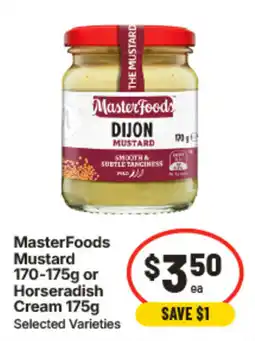 IGA MasterFoods Mustard or Horseradish Cream offer