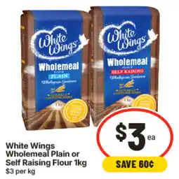 IGA White Wings Wholemeal Plain or Self Raising Flour offer