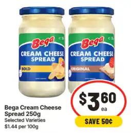 IGA Bega Cream Cheese Spread offer