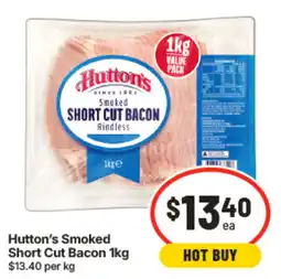 IGA Hutton's Smoked Short Cut Bacon offer