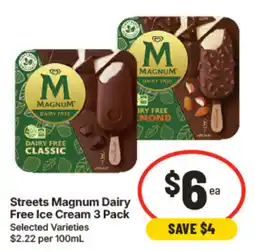 IGA Streets Magnum Dairy Free Ice Cream offer