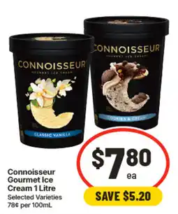 IGA Connoisseur Gourmet Ice Cream offer