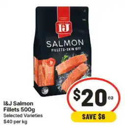 IGA I&J Salmon Fillets offer