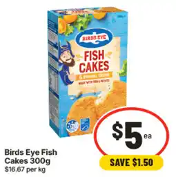 IGA Birds Eye Fish Cakes offer