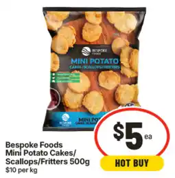 IGA Bespoke Foods Mini Potato Cakes/ Scallops/Fritters offer
