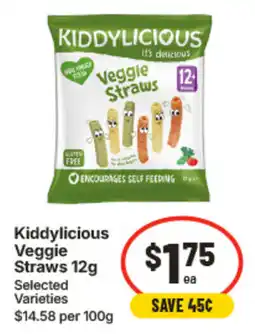 IGA Kiddylicious Veggie Straws offer