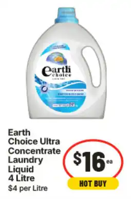 IGA Earth Choice Ultra Concentrate Laundry Liquid offer