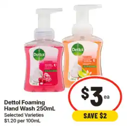 IGA Dettol Foaming Hand Wash offer