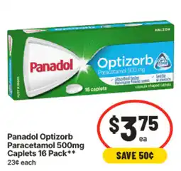 IGA Panadol Optizorb Paracetamol Caplets offer