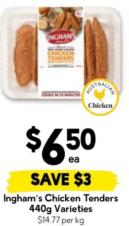 Drakes Ingham's Chicken Tenders offer