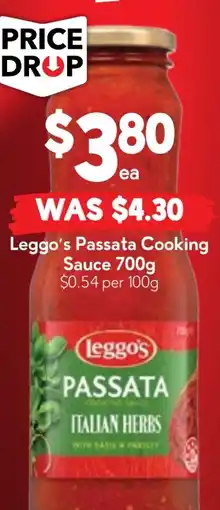 Drakes Leggo's Passata Cooking Sauce offer