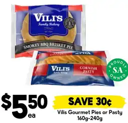 Drakes Vilis Gourmet Pies or Pasty offer
