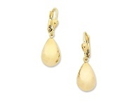 Bevilles Jewellery 9ct Yellow Gold Silver Infused Drop Earrings offer
